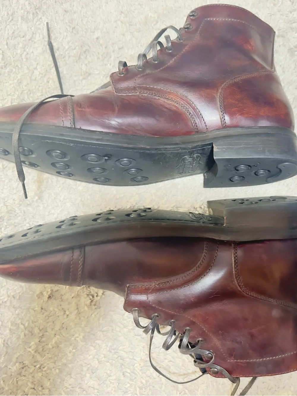 Thursday captain Brown Leather Lace-Up Boots size 13